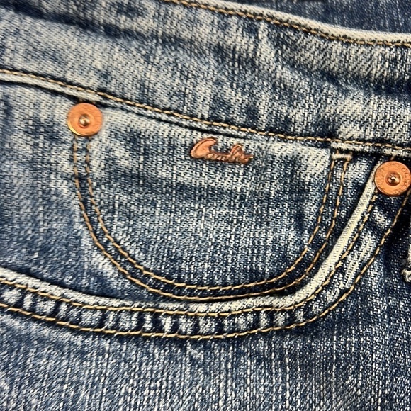 Women's Blue Ankle Jeans - Picture 3 of 11